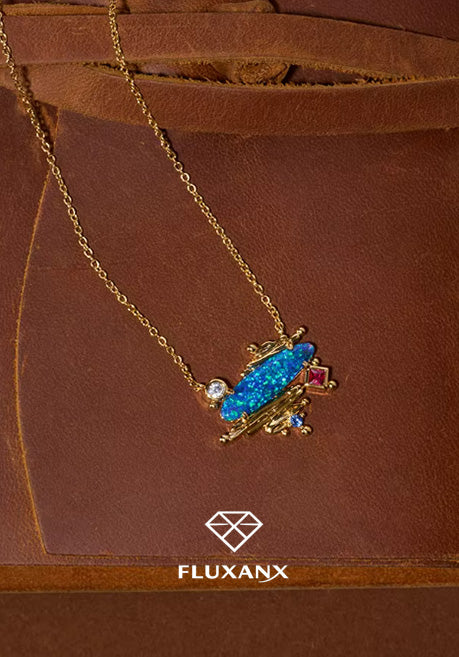 Aurora Baroque Pearl Vintage Pendant Necklace