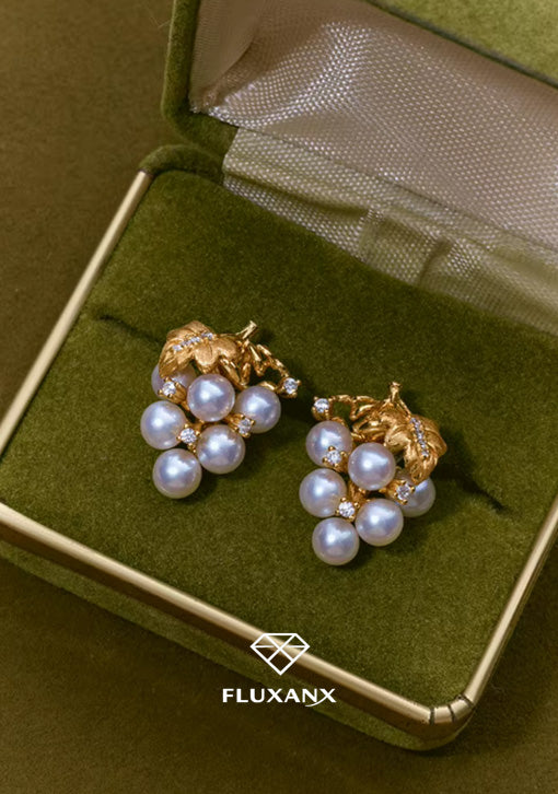 Aurora Pearl Luxe Stud Earrings