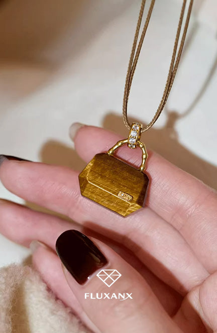 Dual Essence Tiger’s Eye Pendant Necklace