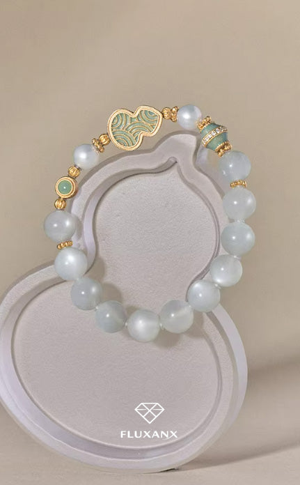 Moonlit Amethyst Pearl Bracelet