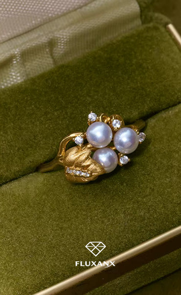 Golden Pearl Minimal Ring