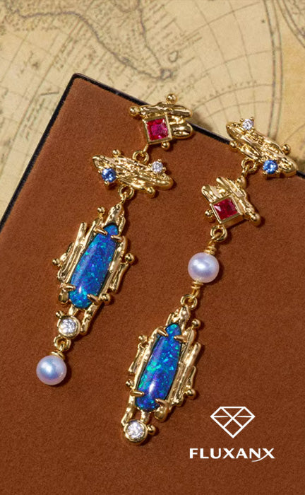 Lumière Asymmetric Pearl Drop Earrings