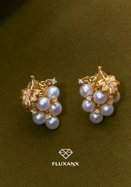 Aurora Pearl Luxe Stud Earrings