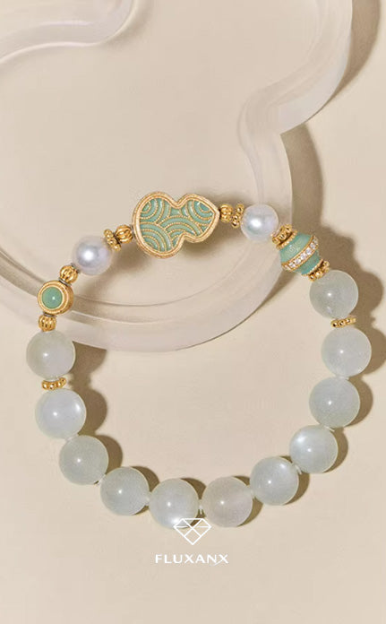 Moonlit Amethyst Pearl Bracelet