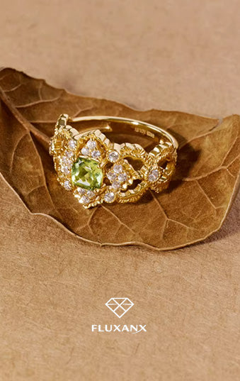 Royal Aura Gold Statement Ring