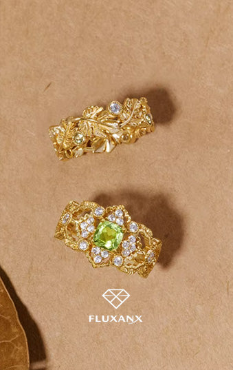 Royal Aura Gold Statement Ring