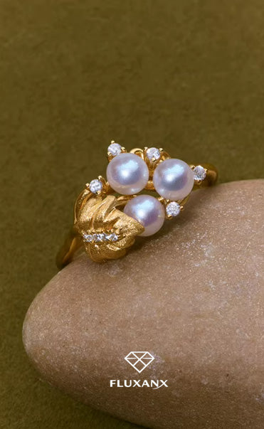 Golden Pearl Minimal Ring